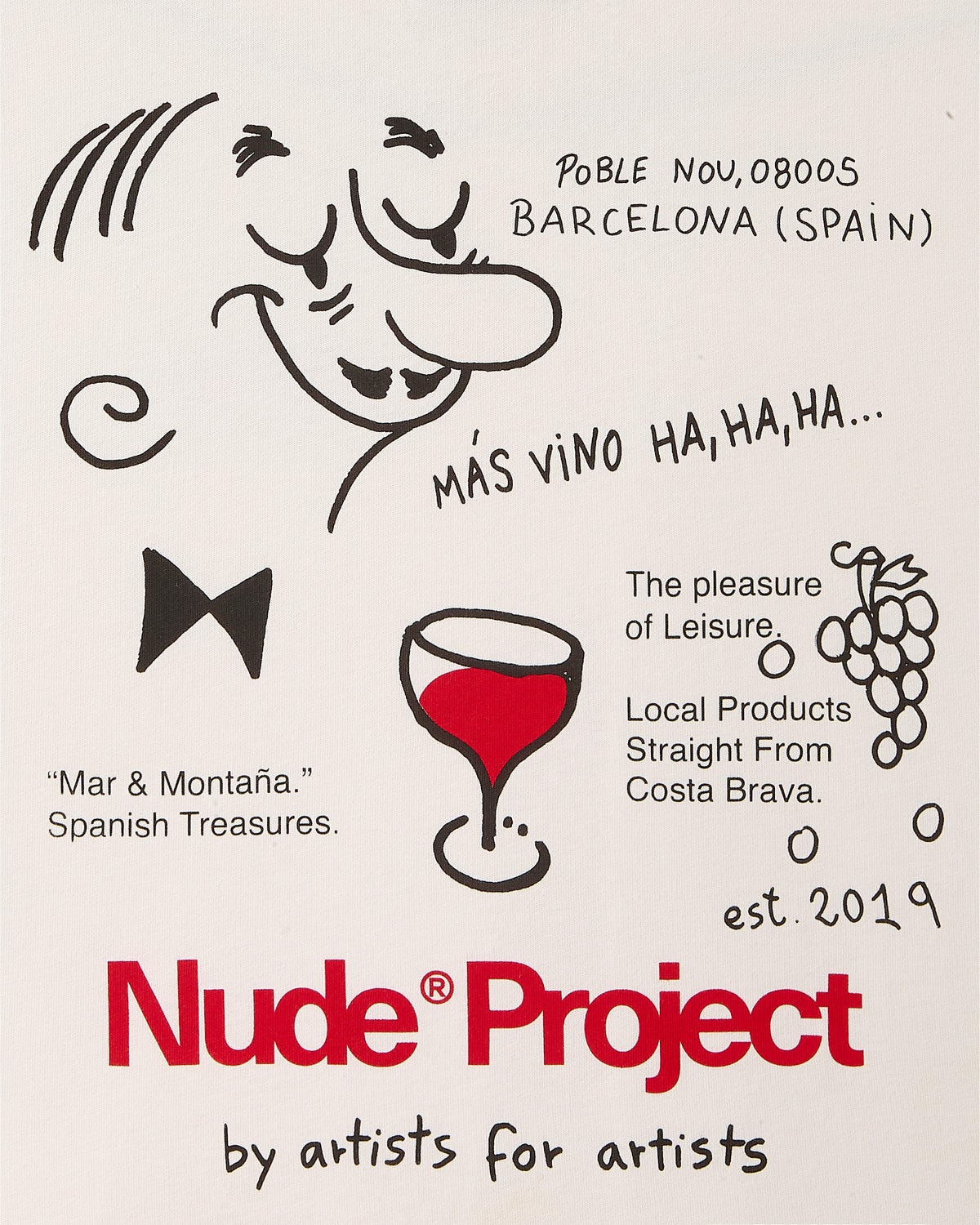 Más Vino Tee Marshmellow