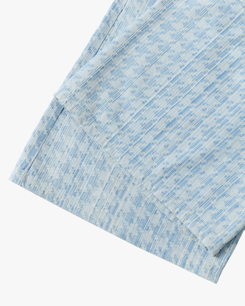 Jacquard Denim Jorts