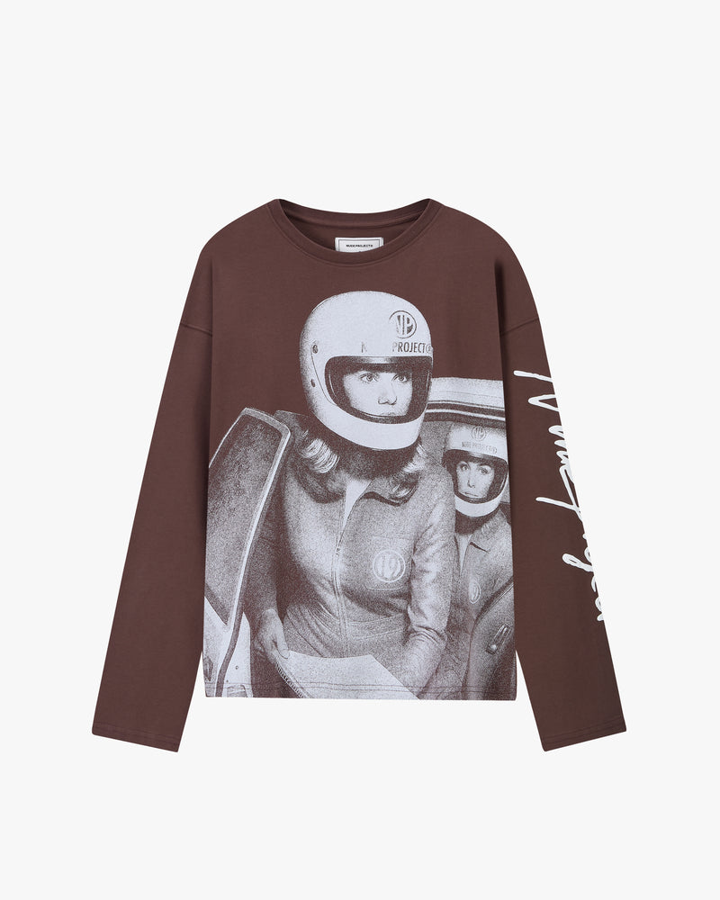 Rally Long-Sleeve Tee Brown