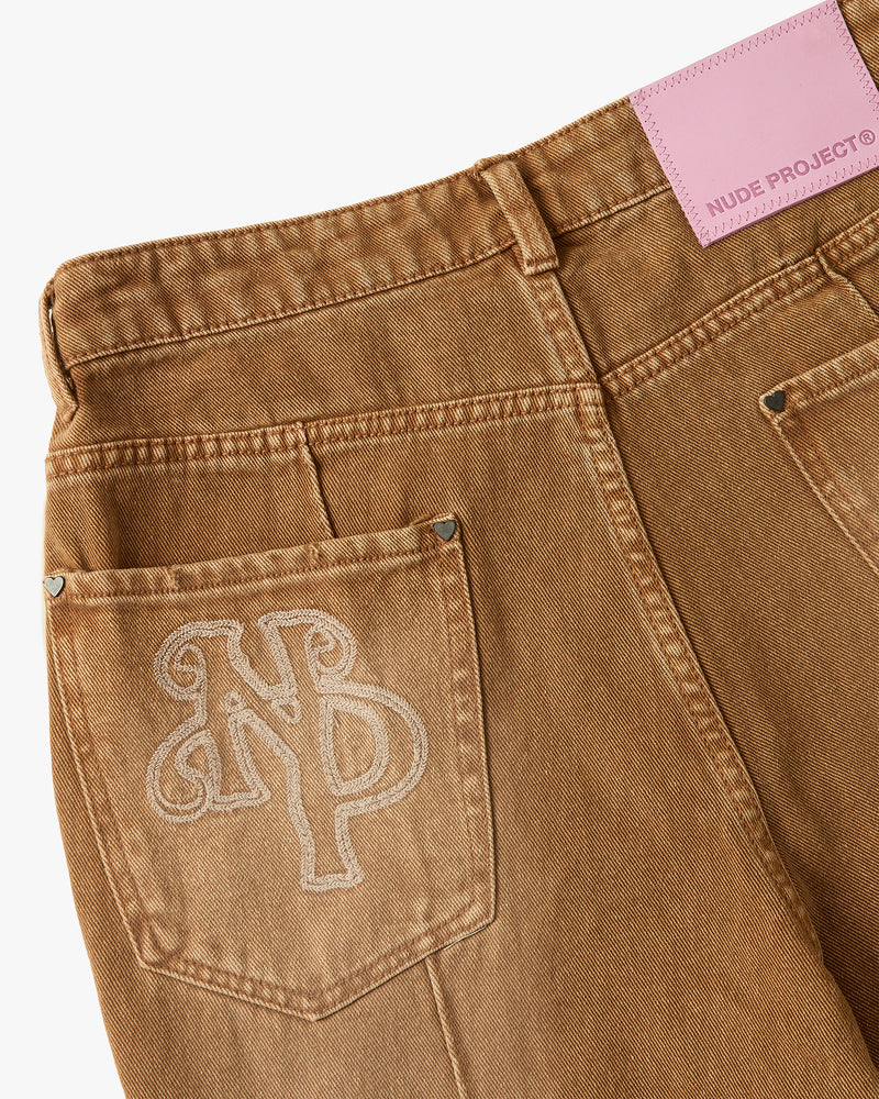 BOOTCUT PANTS BROWN