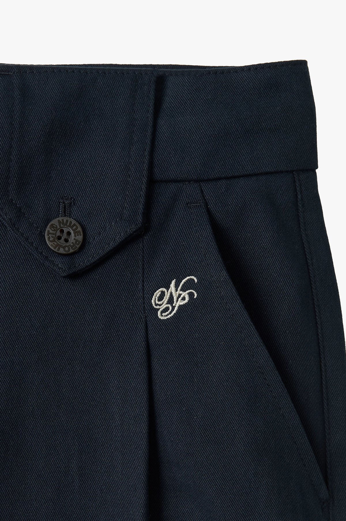 Vinyl Chino Pants Navy