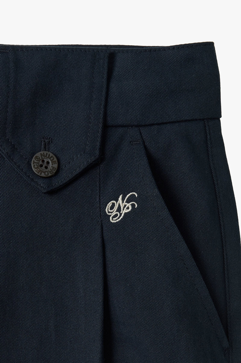 Vinyl Chino Pants Navy