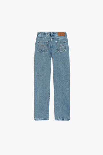 Basic Straight Jeans Blue