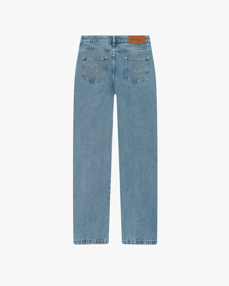 Basic Straight Jeans Blue