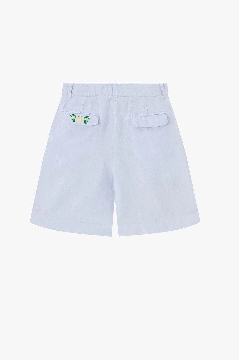 Kimchi Linen Shorts Baby Blue