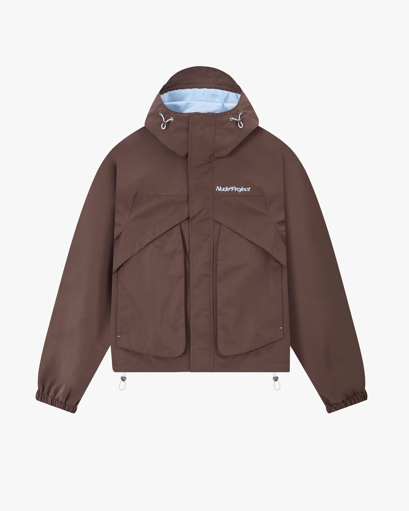 Miles Windbreaker Jacket Brown