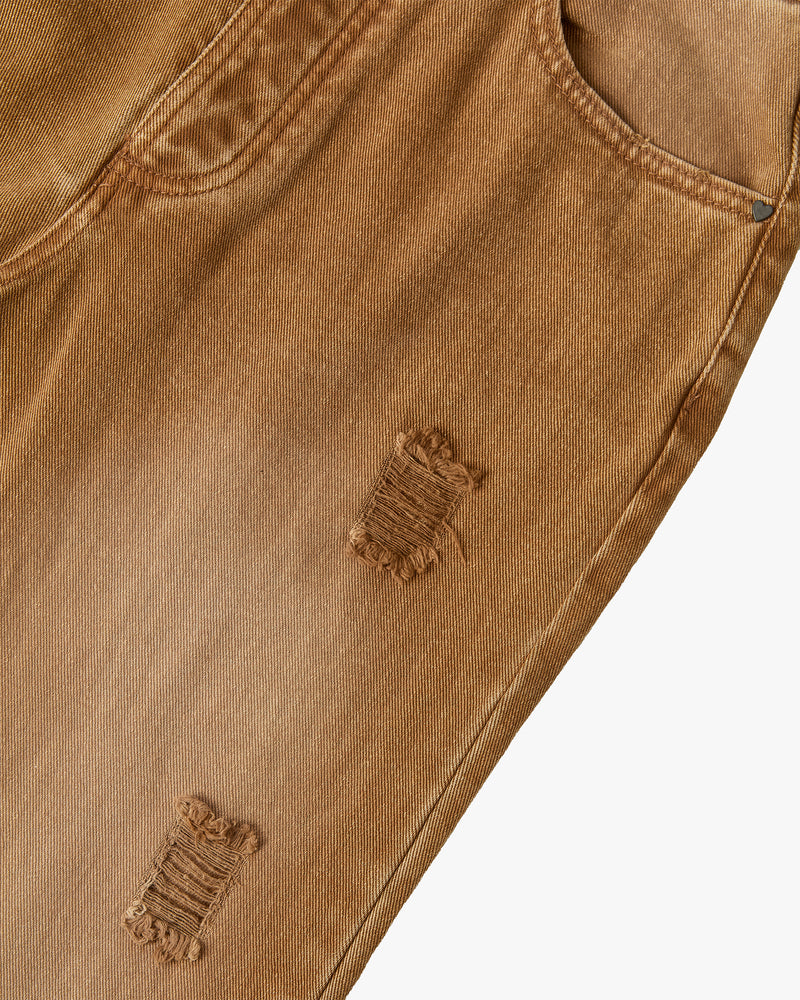 BOOTCUT JEANS BROWN