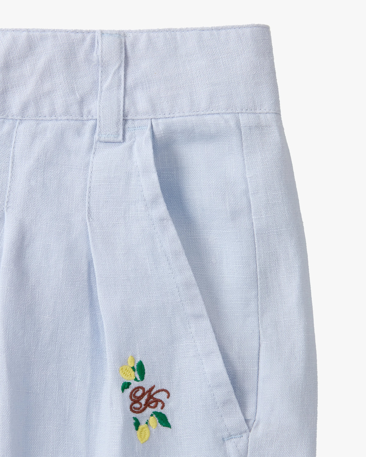 Kimchi Linen Shorts Baby Blue