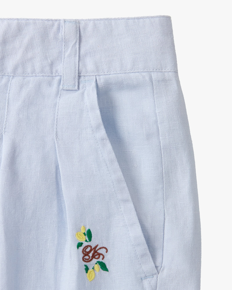 Kimchi Linen Shorts Baby Blue