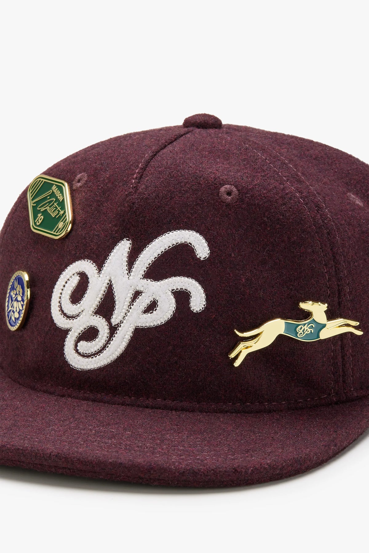 Script Cap Burgundy