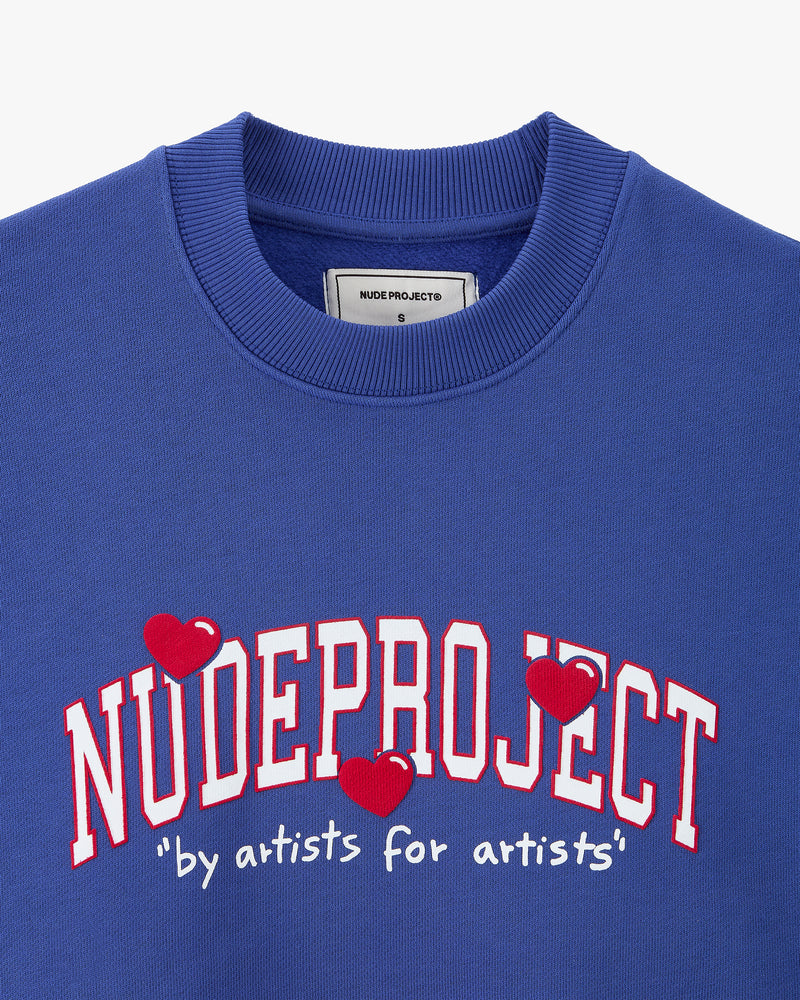 Varsity Hearts Sweatshirt Blue