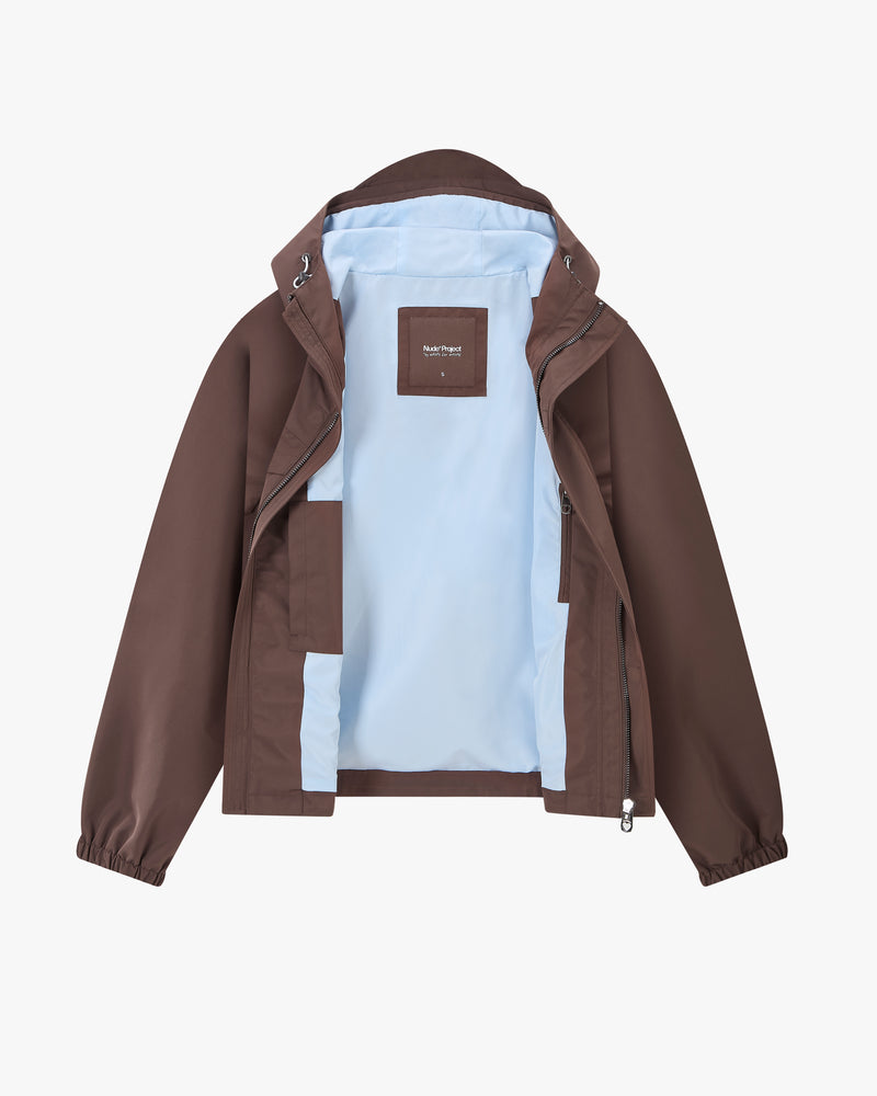 Miles Windbreaker Jacket Brown