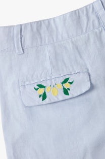 Kimchi Linen Shorts Baby Blue