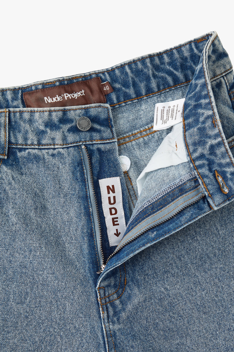 Old Baggy Denim Shorts Medium Blue