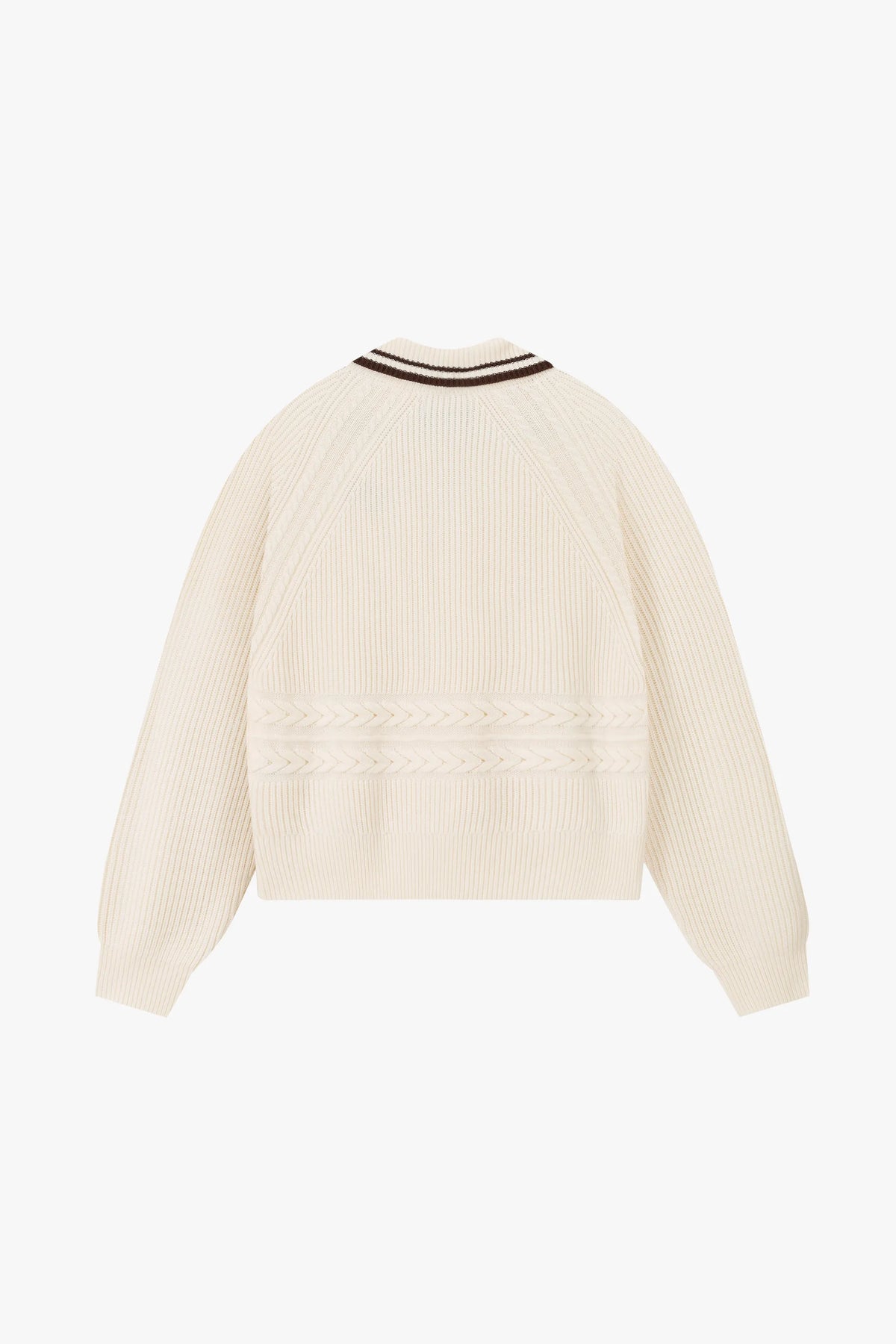 Ridgmount Quarter-Zip Knit Sweater Ivory