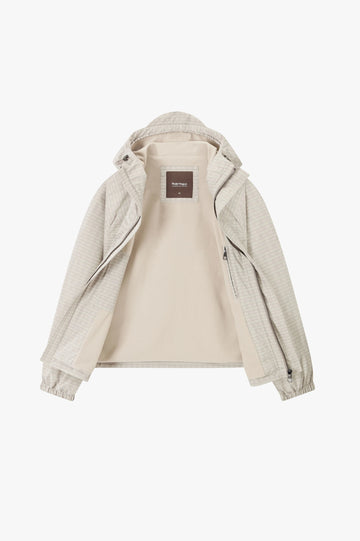 Checked Windbreaker Jacket