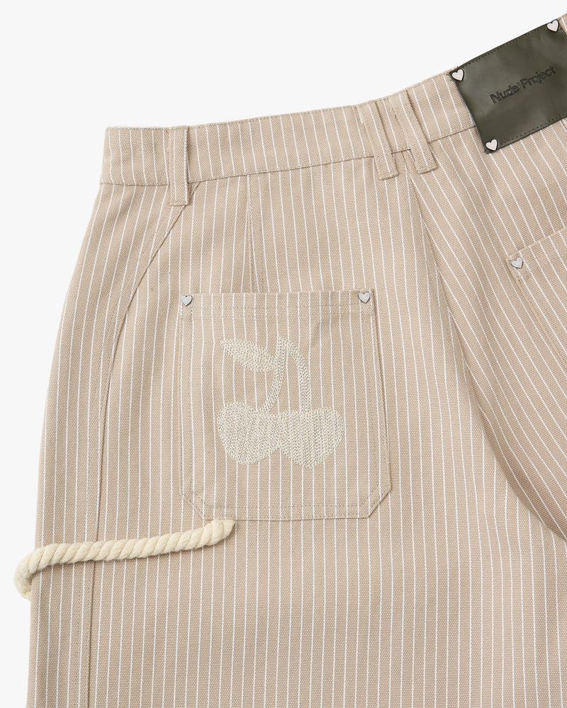 Worker Carpenter Pants Beige