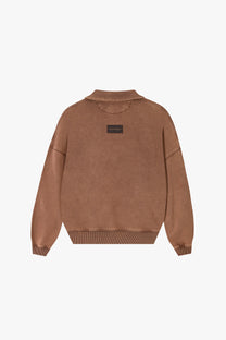 Daegu Quarter-Zip Brown