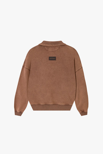Daegu Quarter-Zip Brown