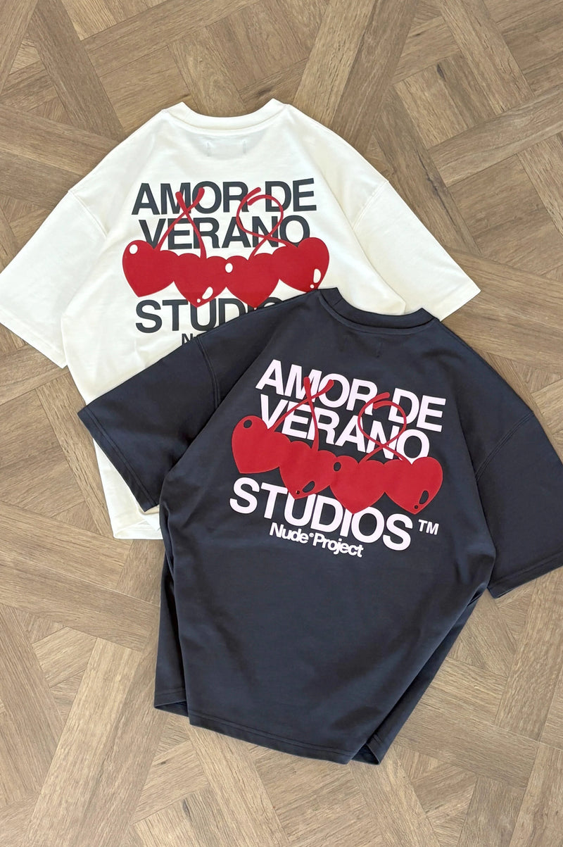 Camiseta Xoxo Gris Oscuro