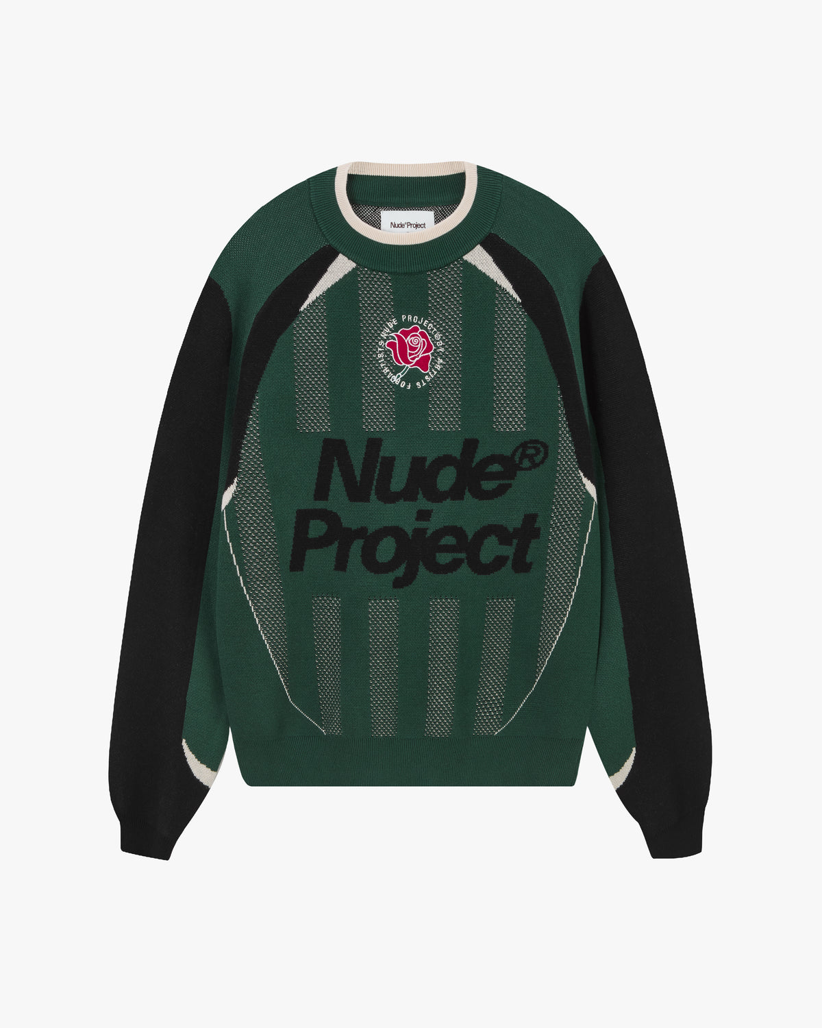 Grass Football Knit Sweater Green