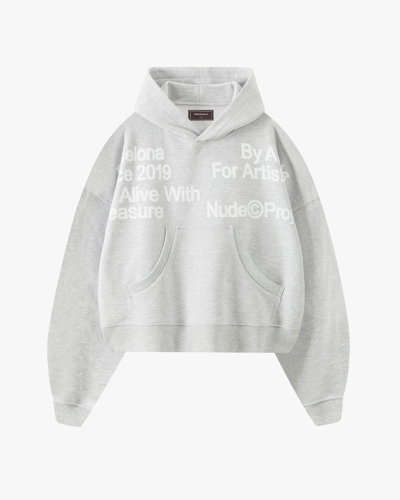 Location Boxy Hoodie Grey