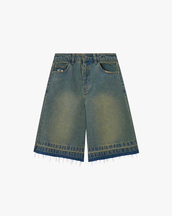 OLD BAGGY DENIM SHORTS INDIGO