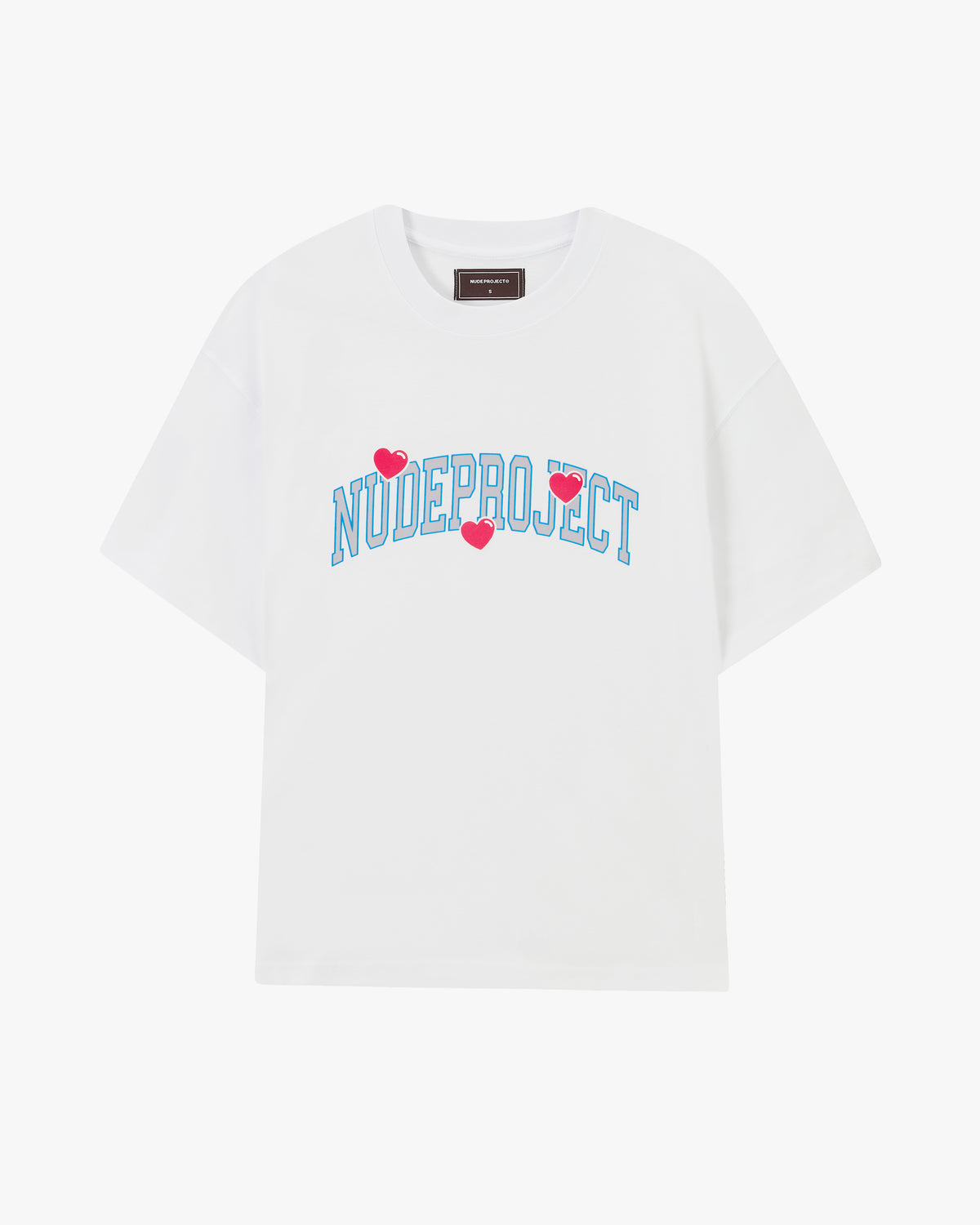 Varsity Hearts Tee White