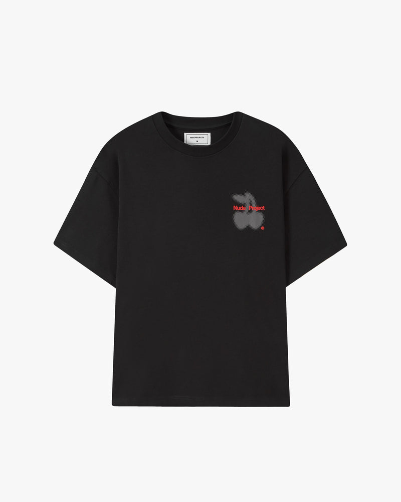 Grain Cherry Tee Black