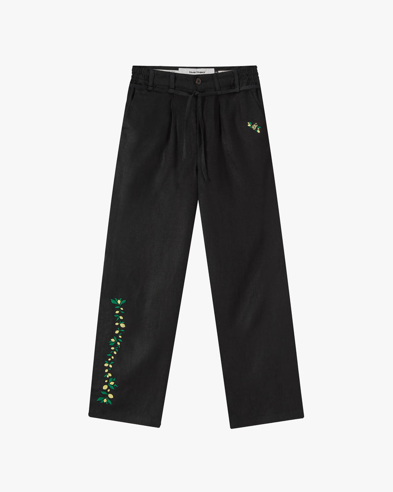 Kimchi Linen Pants Black
