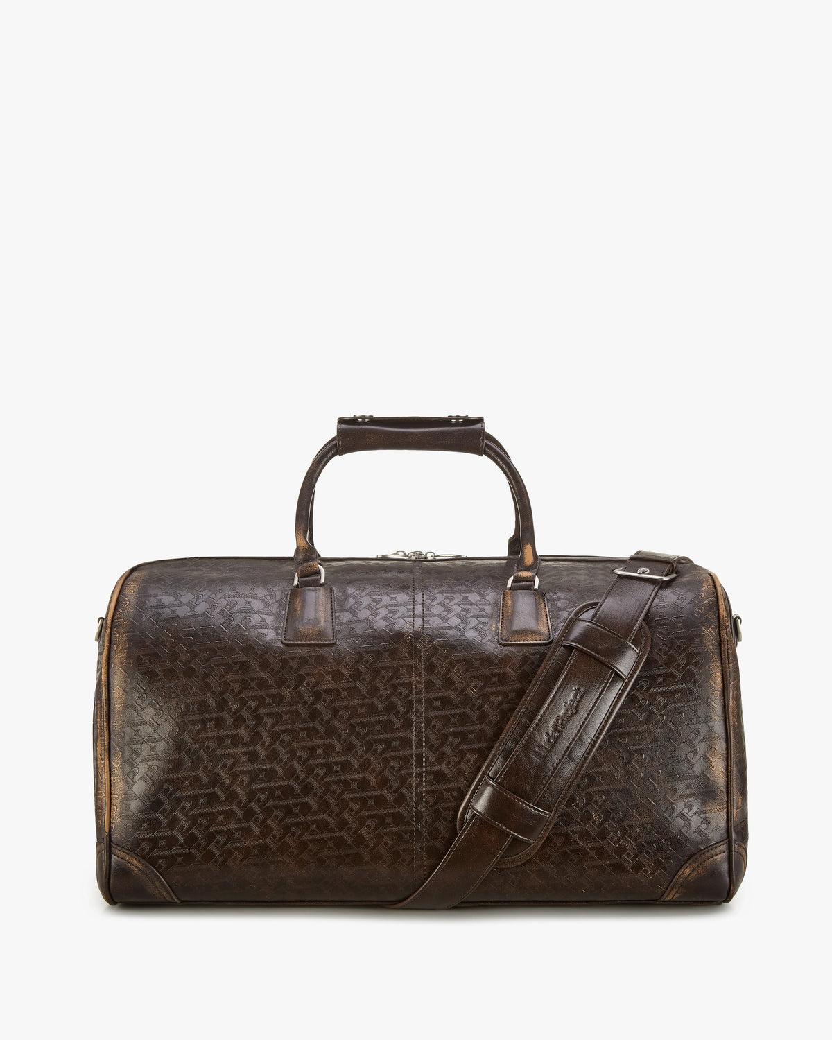 Metal Barrel Bag Brown