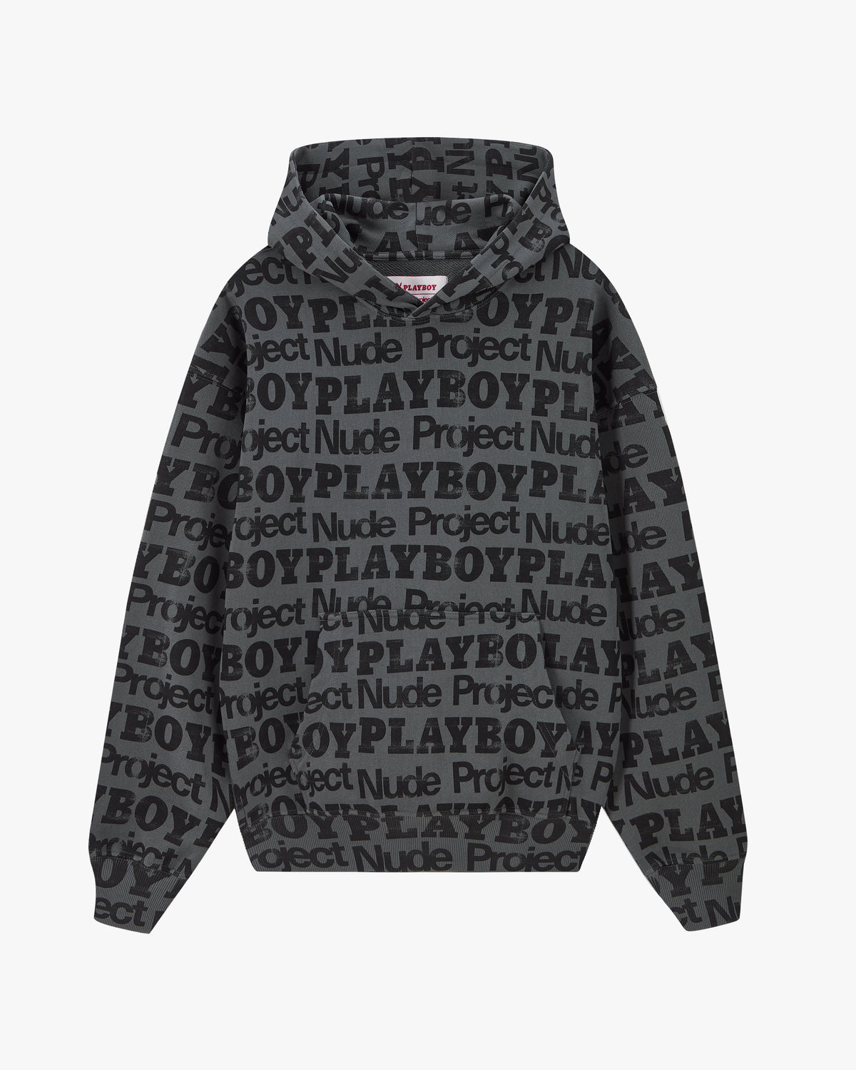 Playboy Print Hoodie Ash