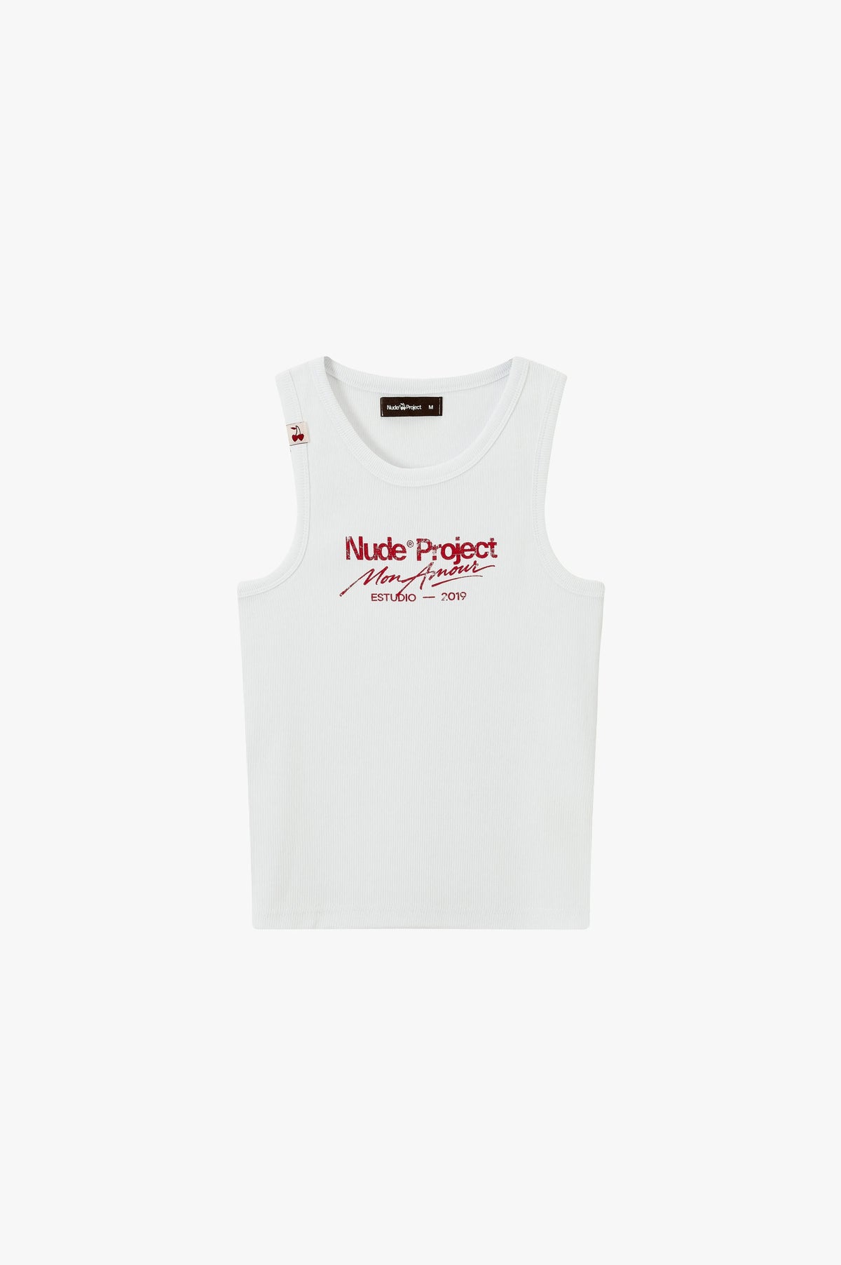 Mon Amour Tank Top White
