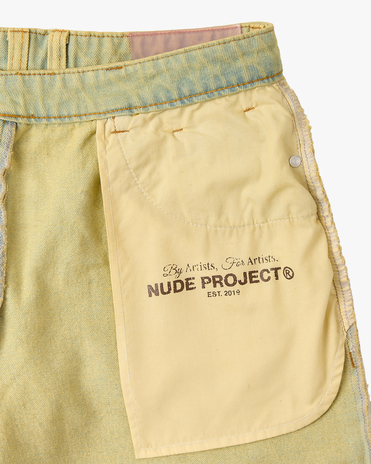 Old Baggy Denim Pants Painted