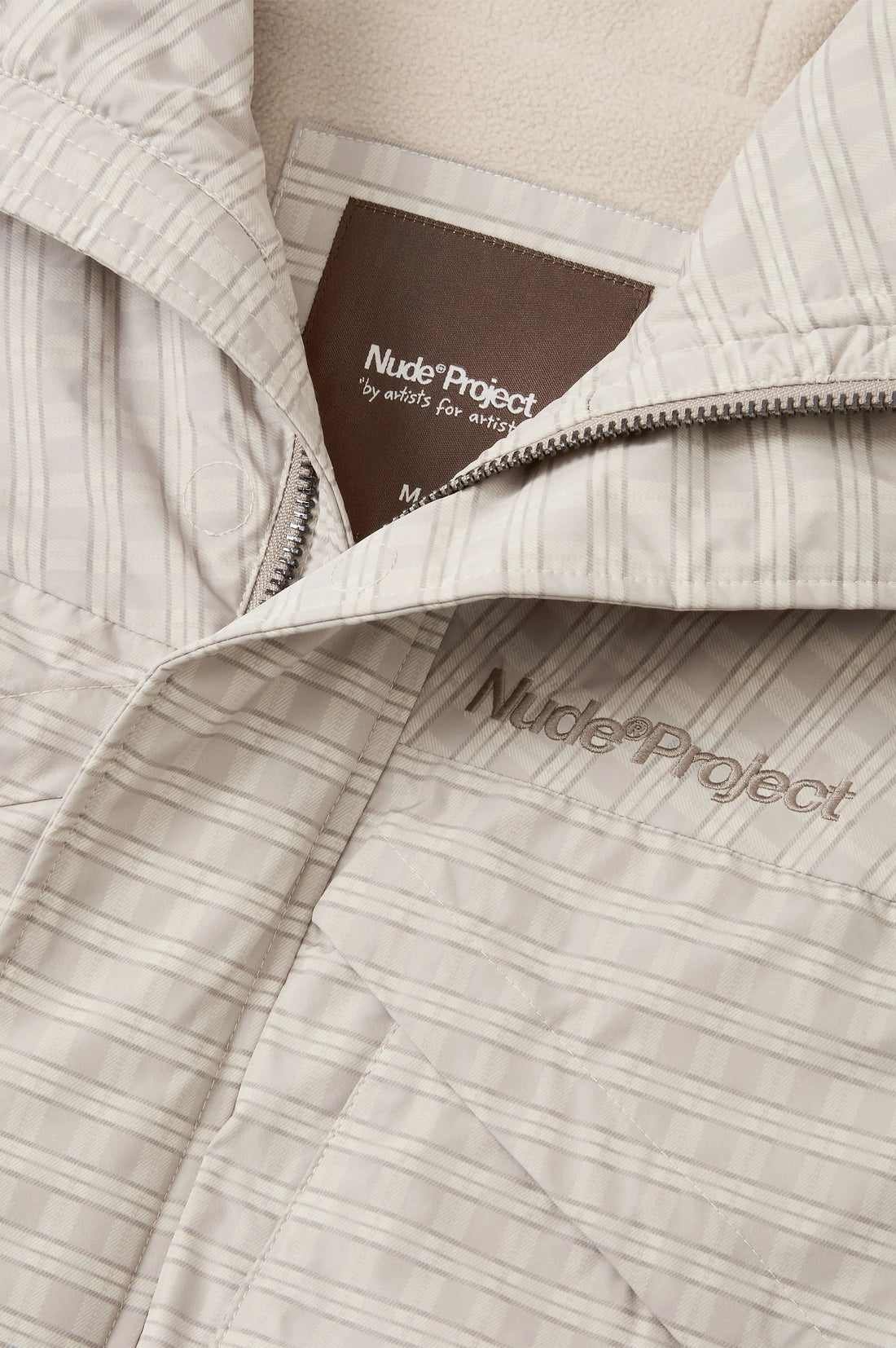 Checked Windbreaker Jacket