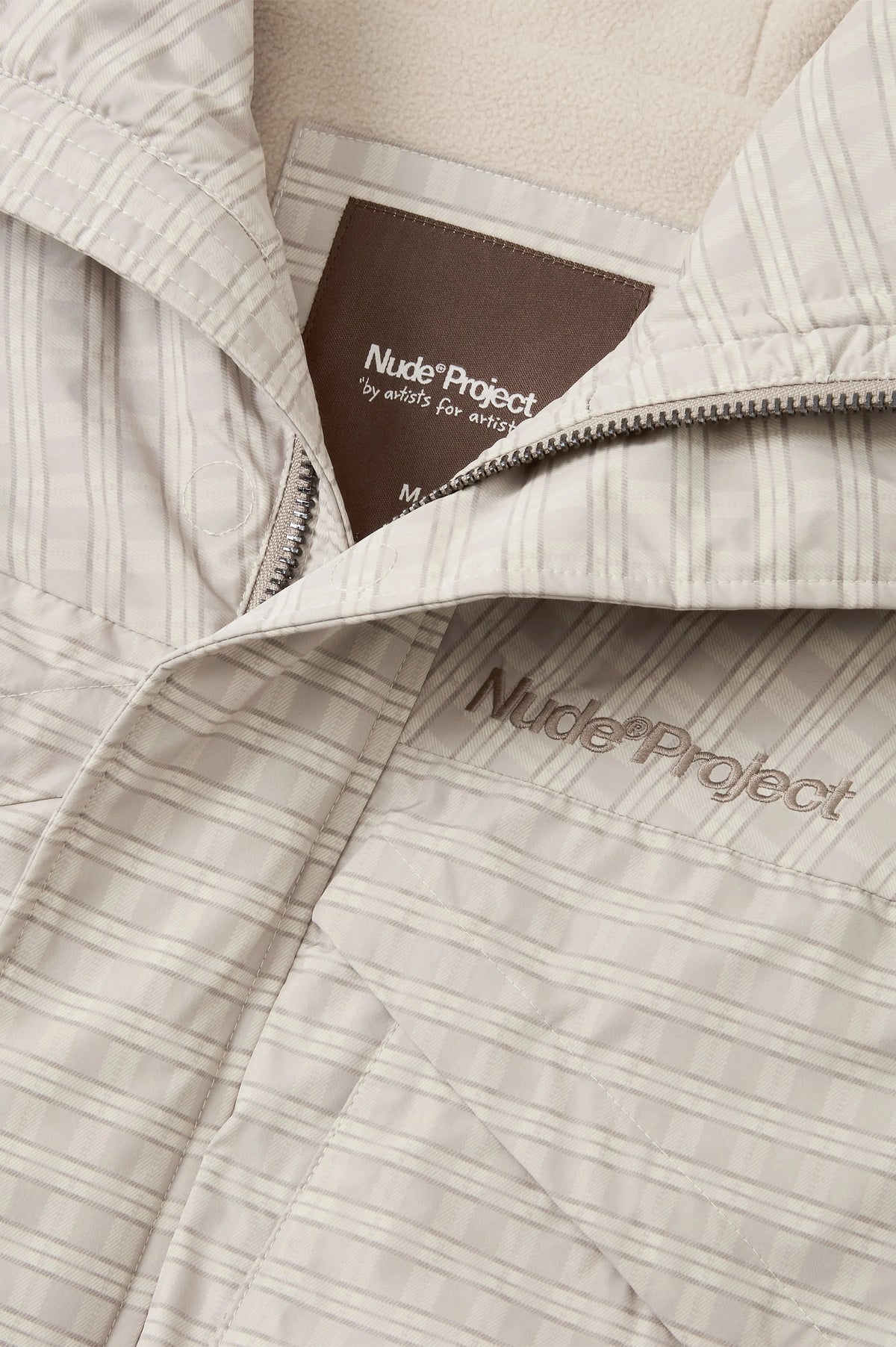 Checked Windbreaker Jacket