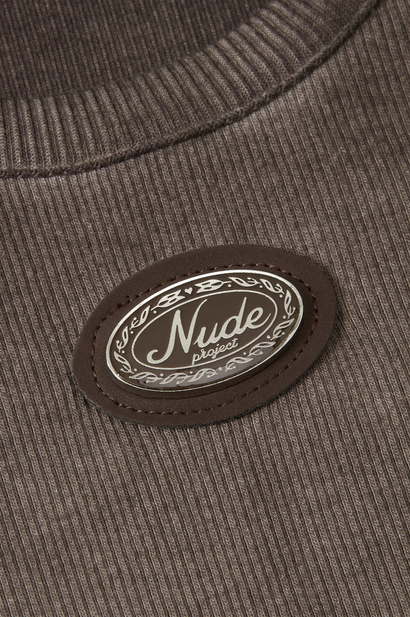 Regina Tank Top Washed Brown