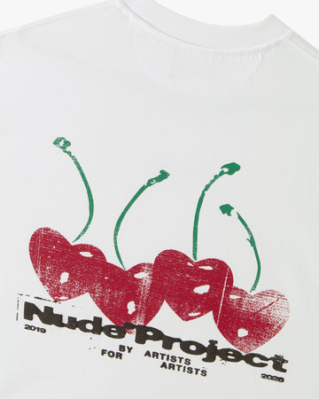 Cherry Land Tee White
