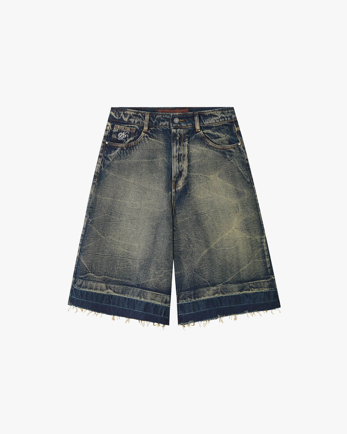 Old Baggy Denim Shorts Dirty Wash