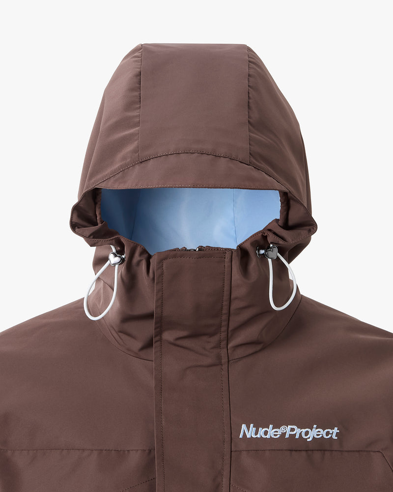 Miles Windbreaker Jacket Brown