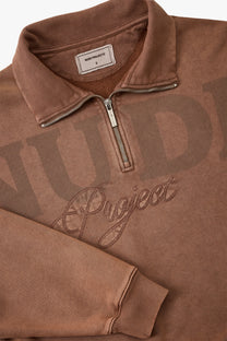 Daegu Quarter-Zip Brown