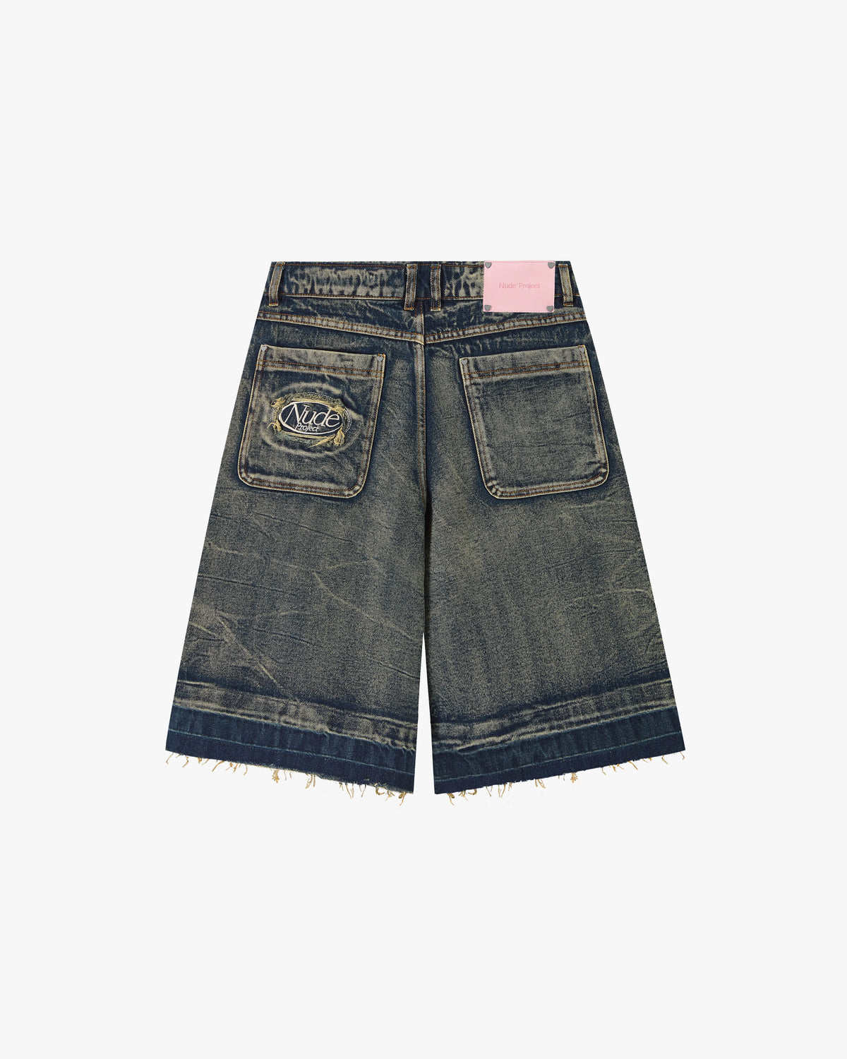 Old Baggy Denim Shorts Dirty Wash