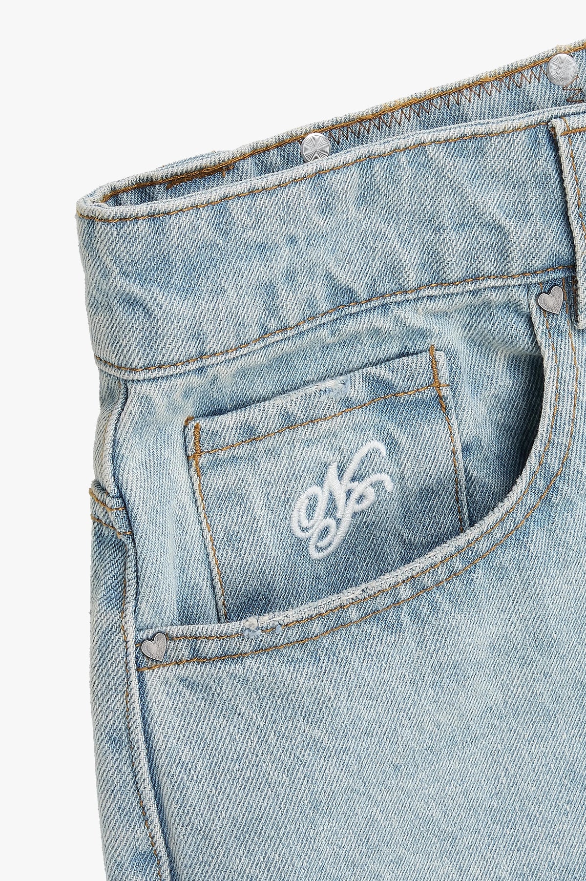 Basic Straight Jeans Light Blue