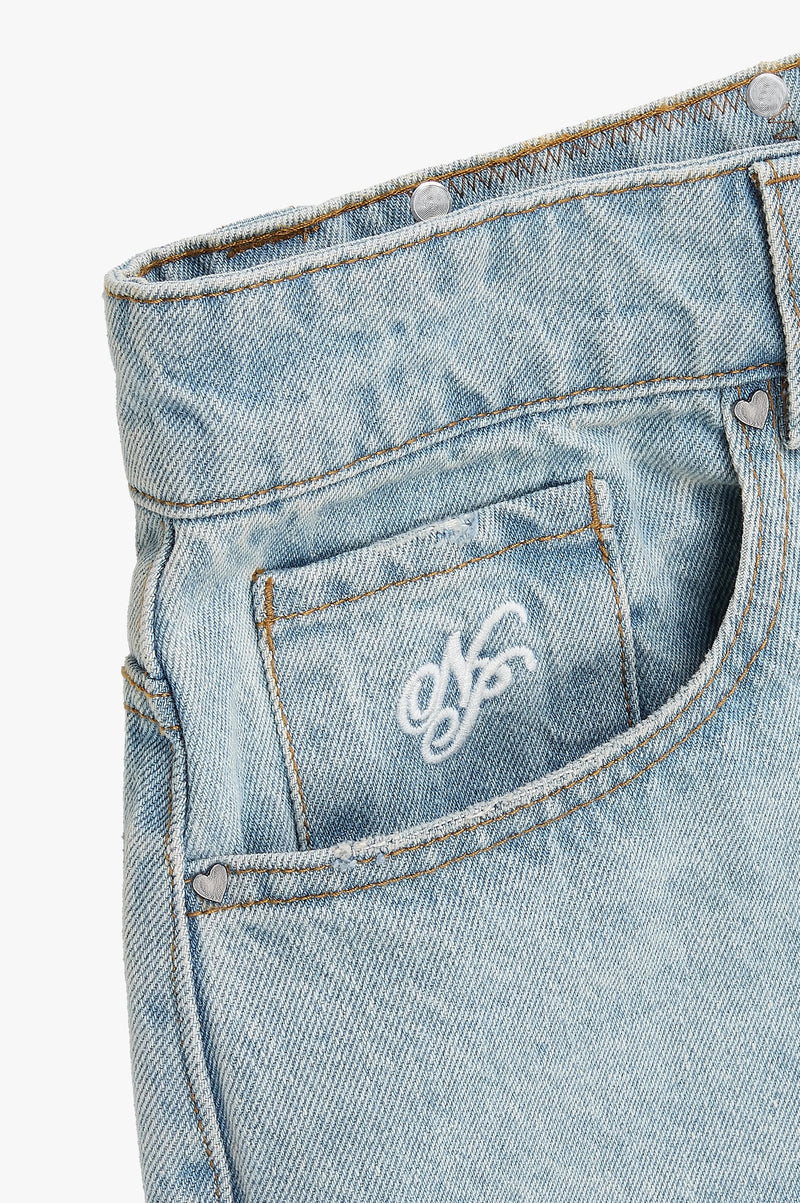 Basic Straight Jeans Light Blue