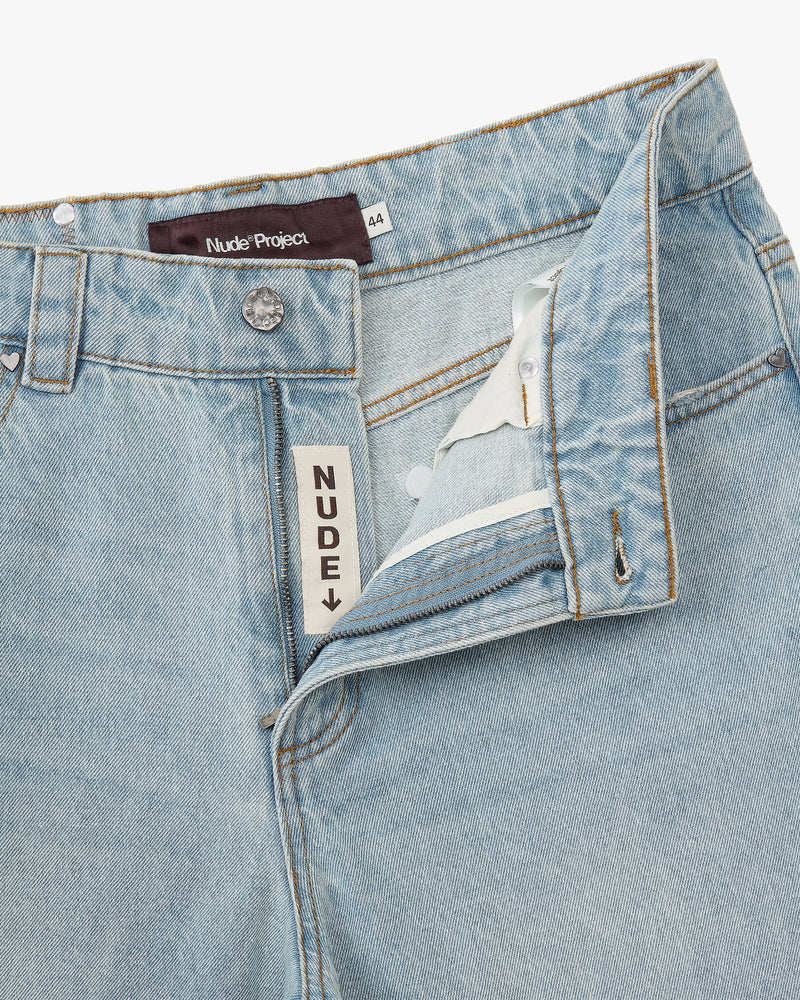 Basic Straight Jeans Light Blue
