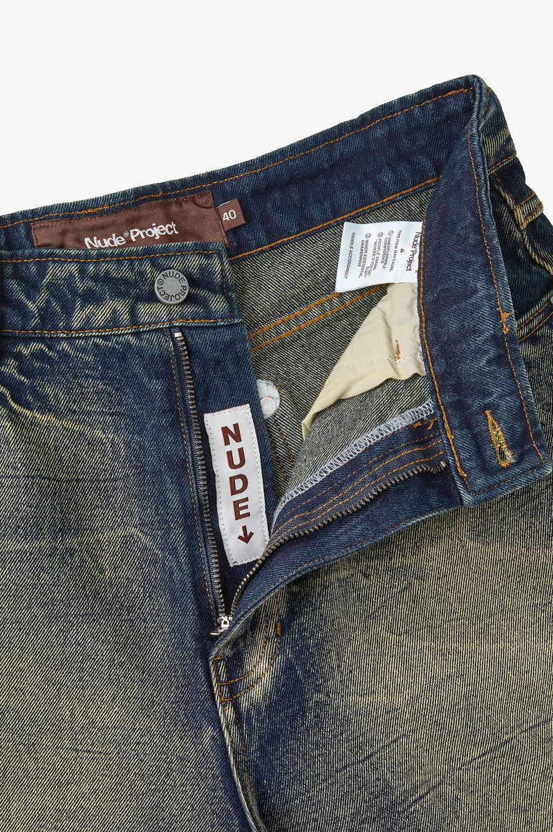 Old Baggy Denim Shorts Dirty Wash