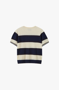 Costa Knit Tee Blue