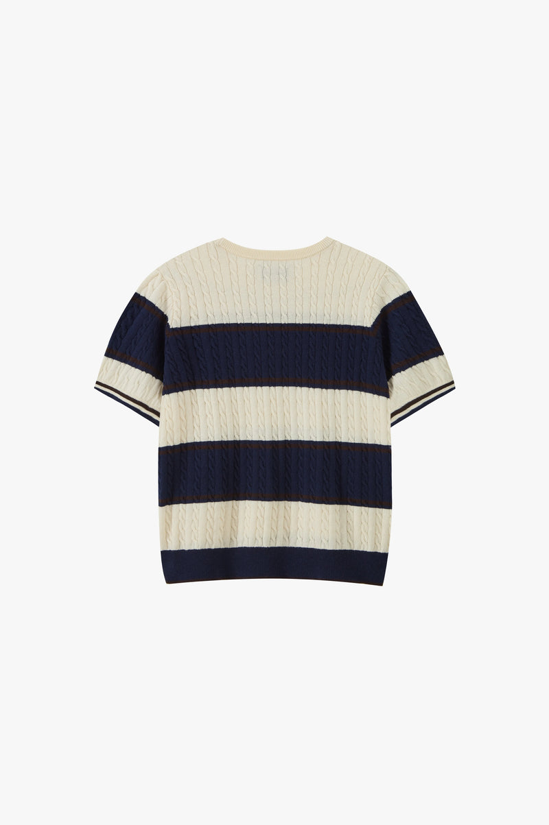 Costa Knit Tee Blue