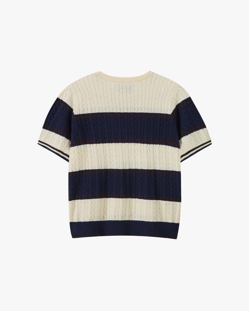 Costa Knit Tee Blue