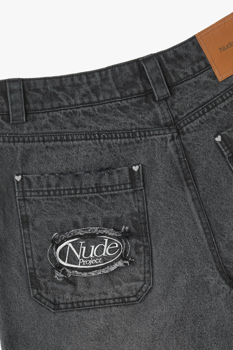 Basic Straight Jeans Grey
